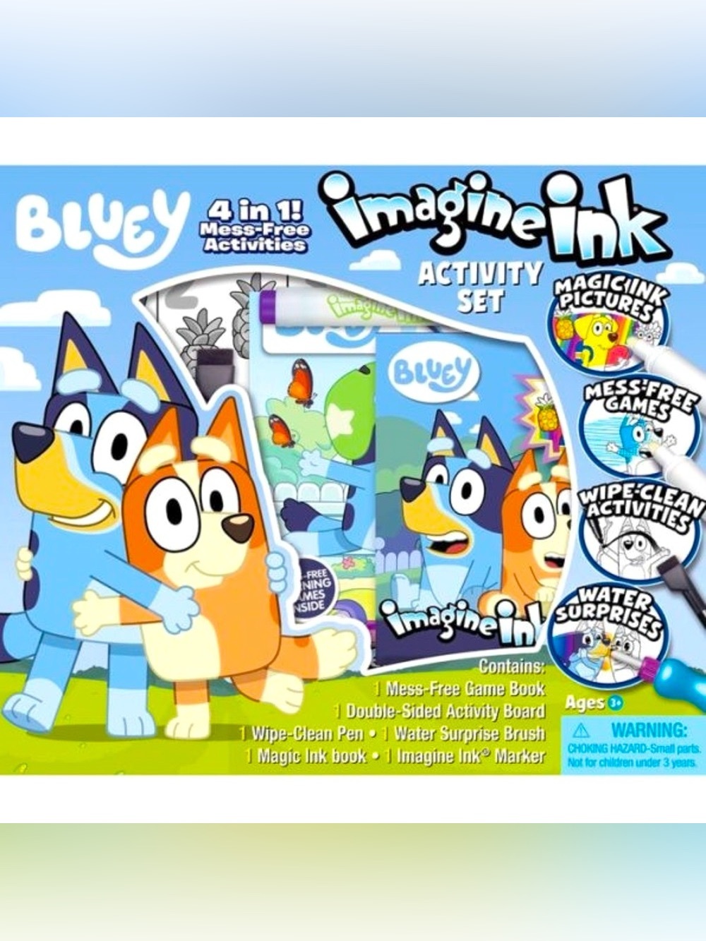 Bluey Imagine Ink 4-in-1 Activity Box Set By Bendon Mess Free Magic Ink NEW - Picture 1 of 8